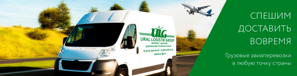 Логотип компании «URAL LOGISTIK GROUP» — курьерская служба доставки