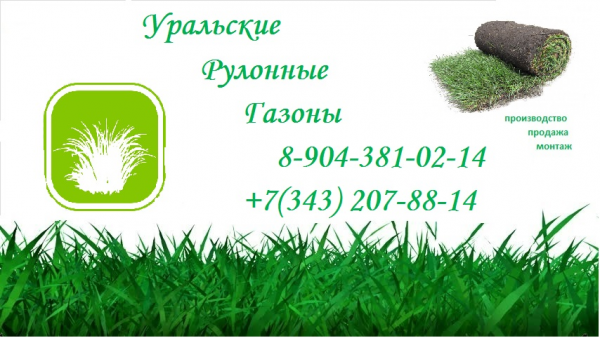 Логотип компании Уральские Рулонные Газоны
